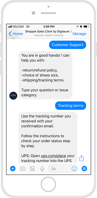 shopping bot ecommerce